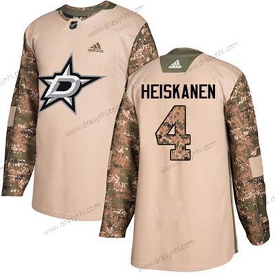 Adidas Dallas Stars #4 Miro Heiskanen Camo Autentické 2017 Veterans Day Sešitý NHL dres – Juniorské