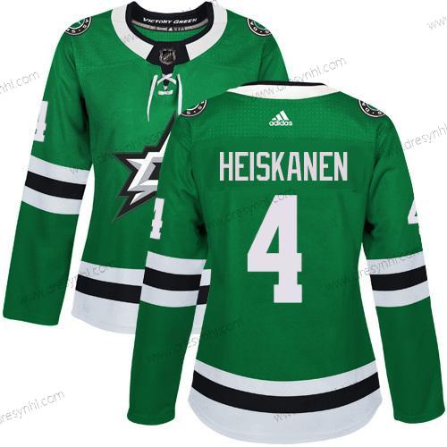 Adidas Dallas Stars #4 Miro Heiskanen Zelená Domácí dres Autentické Sešitý NHL dres – Dámské