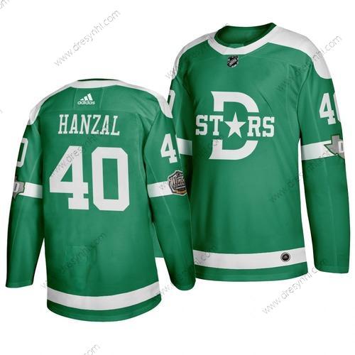 Adidas Dallas Stars 40 Martin Hanzal Zelená 2020 Zimní Klasický dres – Pánské