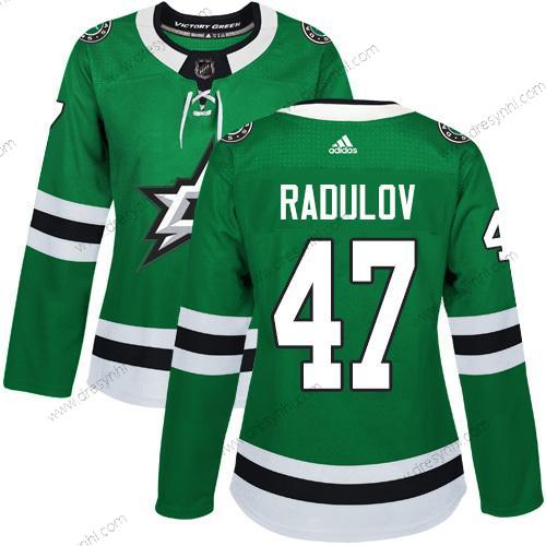 Adidas Dallas Stars #47 Alexander Radulov Zelená Domácí dres Autentické Sešitý NHL dres – Dámské