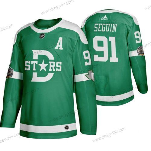 Adidas Dallas Stars 91 Tyler Seguin Zelená 2020 Zimní Klasický dres – Pánské