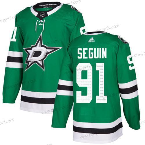 Adidas Dallas Stars #91 Tyler Seguin Zelená Domácí dres Autentické Sešitý NHL dres – Juniorské