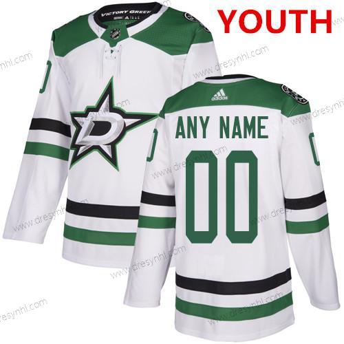 Adidas Dallas Stars Personalizované Bílý Autentické NHL Hostující dres dres – Juniorské