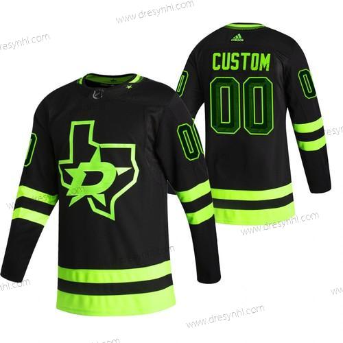 Adidas Dallas Stars Personalizované Černá 2020-21 Náhradní Autentické Hráč NHL dres – Pánské