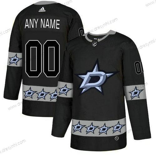 Adidas Dallas Stars Personalizované Tým Logos Černá dres – Pánské