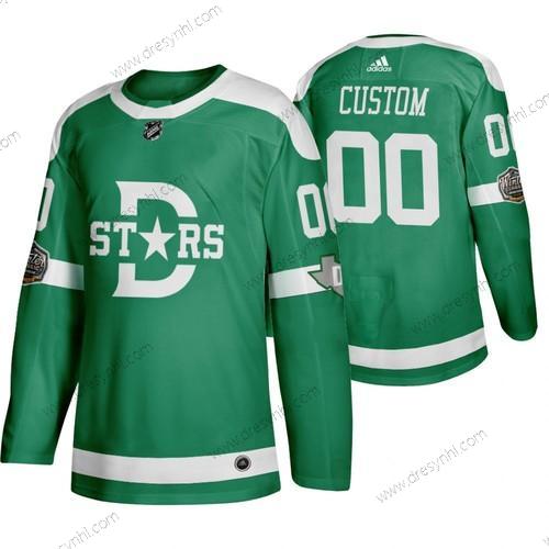 Adidas Dallas Stars Personalizované Zelená 2020 Zimní Klasický Retro NHL dres – Pánské