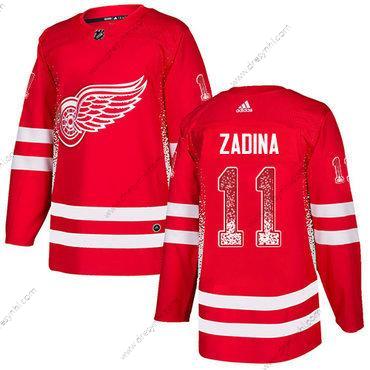 Adidas Detroit Red Wings #11 Filip Zadina Autentické Červené dres – Pánské