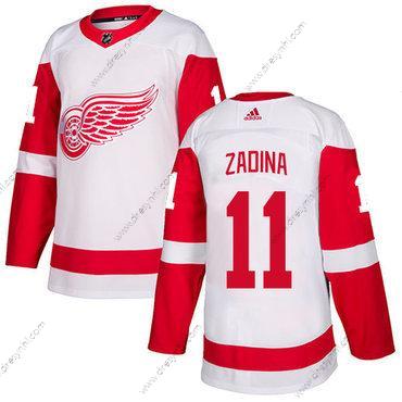 Adidas Detroit Red Wings #11 Filip Zadina Bílý Autentické NHL dres – Pánské