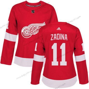 Adidas Detroit Red Wings #11 Filip Zadina Premier Červené Domácí dres dres – Dámské