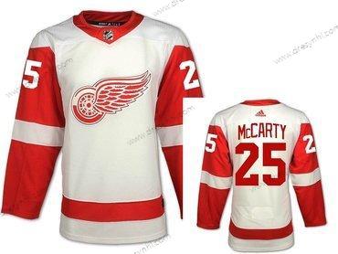 Adidas Detroit Red Wings #25 Darren Mccarty Bílý Road Autentické NHL dres – Pánské