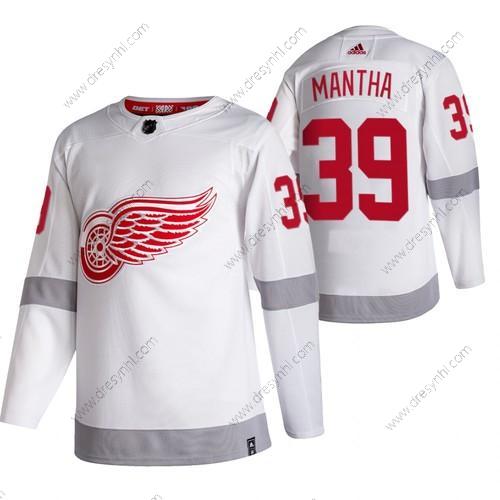 Adidas Detroit Red Wings #39 Anthony Mantha Bílý 2020-21 Obrácený Retro Náhradní NHL dres – Pánské