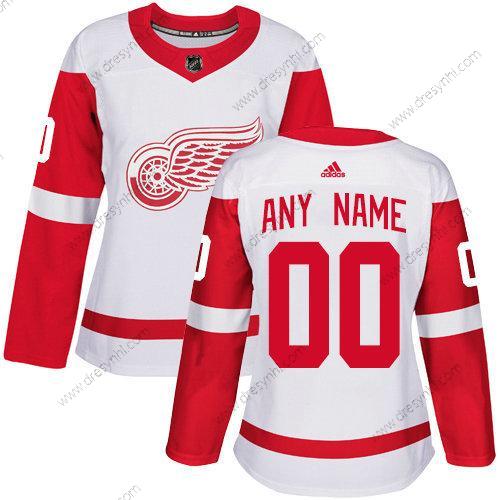 Adidas Detroit Red Wings Personalizované NHL Autentické Bílý dres – Dámské