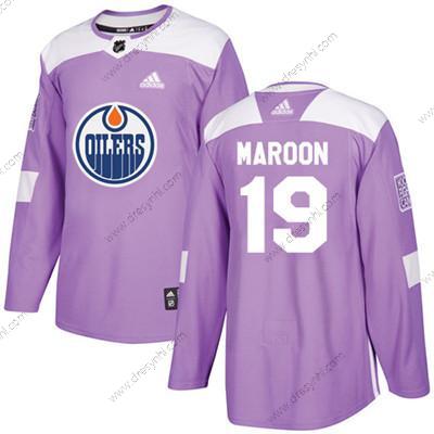 Adidas Edmonton Oilers #19 Patrick Maroon Nachový Autentické Bojuje proti rakovině Sešitý NHL dres – Juniorské