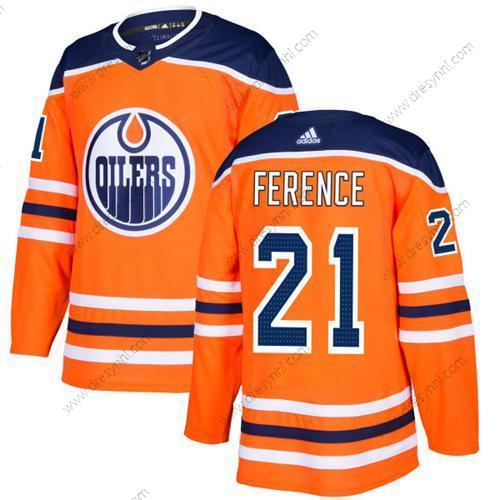 Adidas Edmonton Oilers #21 Andrew Ference Oranžová Domácí dres Autentické Sešitý NHL dres – Juniorské