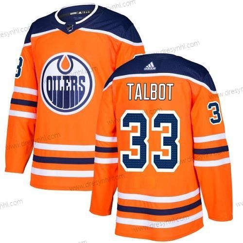 Adidas Edmonton Oilers #33 Cam Talbot Oranžová Domácí dres Autentické Sešitý NHL dres – Juniorské