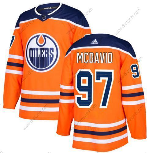 Adidas Edmonton Oilers #97 Connor Mcdavid Oranžová Domácí dres Autentické Sešitý NHL dres – Juniorské