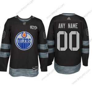 Adidas Edmonton Oilers Personalizované Černá 1917-2017 100th Výročí Sešitý NHL dres