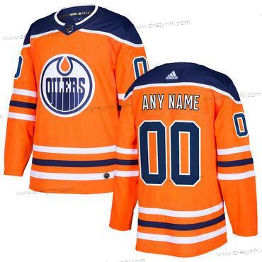 Adidas Edmonton Oilers Personalizované Oranžová Domácí dres Autentické Sešitý NHL dres – Pánské