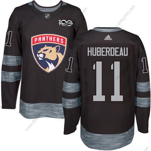 Adidas Florida Panthers #11 Jonathan Huberdeau Černá 1917-2017 100th Výročí Sešitý NHL dres – Pánské