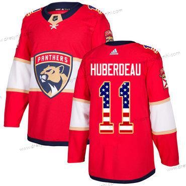 Adidas Florida Panthers #11 Jonathan Huberdeau Červené Domácí dres Autentické USA Flag Sešitý NHL dres – Pánské