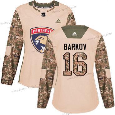 Adidas Florida Panthers #16 Aleksander Barkov Camo Autentické 2017 Veterans Day Sešitý NHL dres – Dámské