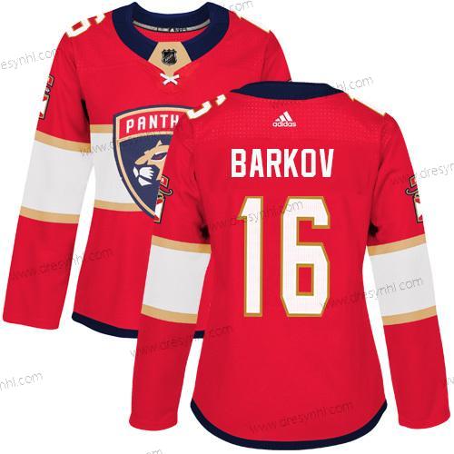 Adidas Florida Panthers #16 Aleksander Barkov Červené Domácí dres Autentické Sešitý NHL dres – Dámské