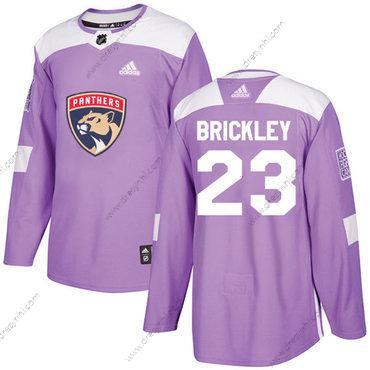 Adidas Florida Panthers #23 Connor Brickley Nachový Autentické Bojuje proti rakovině Sešitý NHL dres – Pánské