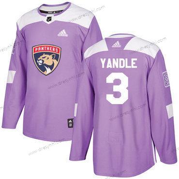 Adidas Florida Panthers #3 Keith Yandle Nachový Autentické Bojuje proti rakovině Sešitý NHL dres – Pánské