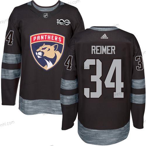 Adidas Florida Panthers #34 James Reimer Černá 1917-2017 100th Výročí Sešitý NHL dres – Pánské