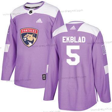 Adidas Florida Panthers #5 Aaron Ekblad Nachový Autentické Bojuje proti rakovině Sešitý NHL dres – Pánské