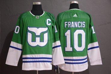 Adidas Hartford Whalers #10 Ron Francis Zelená dres – Pánské