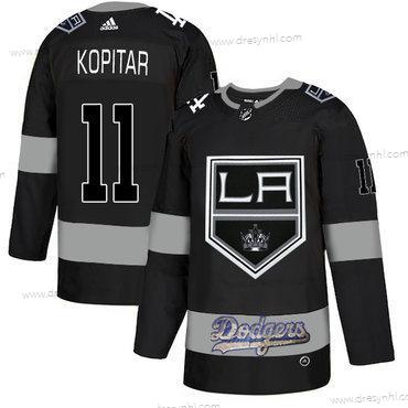 Adidas La Los Angeles Kings With Dodgers 11 Anze Kopitar Černá dres – Pánské