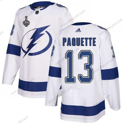 Adidas Lightning #13 Cedric Paquette Bílý Road Autentické 2020 Stanley Cup Final Sešitý NHL dres – Pánské