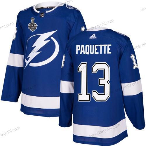 Adidas Lightning #13 Cedric Paquette Modrý Domácí dres Autentické 2020 Stanley Cup Final Sešitý NHL dres – Pánské