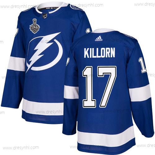 Adidas Lightning #17 Alex Killorn Modrý Domácí dres Autentické 2020 Stanley Cup Final Sešitý NHL dres – Pánské