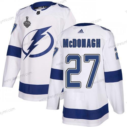 Adidas Lightning #27 Ryan Mcdonagh Bílý Road Autentické 2020 Stanley Cup Final Sešitý NHL dres – Pánské