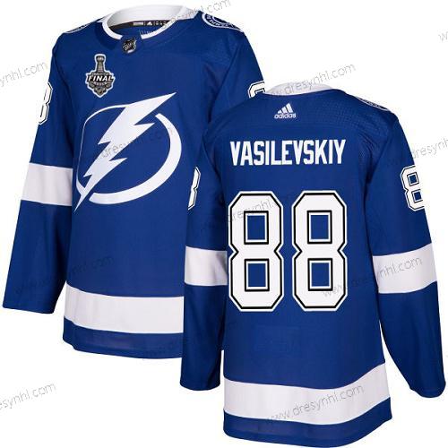 Adidas Lightning #88 Andrei Vasilevskiy Modrý Domácí dres Autentické 2020 Stanley Cup Final Sešitý NHL dres – Pánské