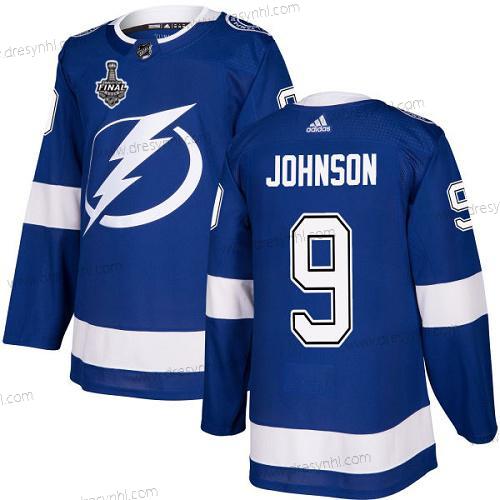 Adidas Lightning #9 Tyler Johnson Modrý Domácí dres Autentické 2020 Stanley Cup Final Sešitý NHL dres – Pánské