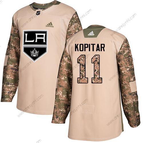 Adidas Los Angeles Kings #11 Anze Kopitar Camo Autentické 2017 Veterans Day Sešitý NHL dres – Pánské