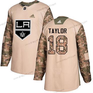 Adidas Los Angeles Kings #18 Dave Taylor Camo Autentické 2017 Veterans Day Sešitý NHL dres – Pánské