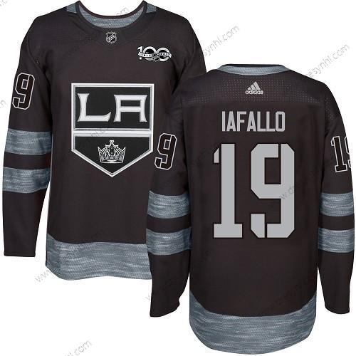 Adidas Los Angeles Kings #19 Alex Iafallo Černá 1917-2017 100th Výročí Sešitý NHL dres – Pánské