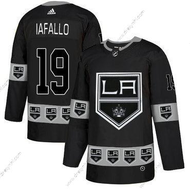 Adidas Los Angeles Kings #19 Alex Iafallo Černá Tým Logos dres – Pánské