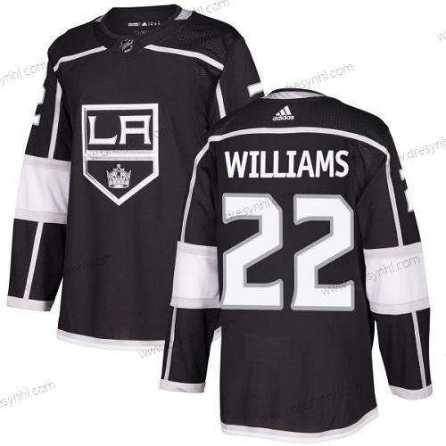 Adidas Los Angeles Kings #22 Tiger Williams Černá Domácí dres Autentické Sešitý NHL dres – Pánské