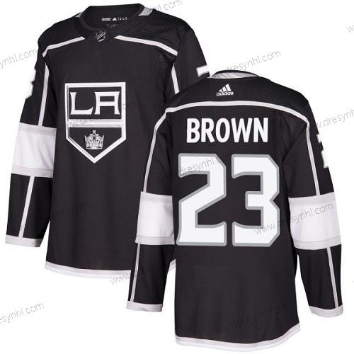 Adidas Los Angeles Kings #23 Dustin Brown Černá Domácí dres Autentické Sešitý NHL dres – Pánské