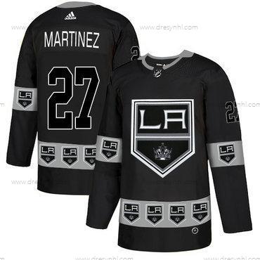 Adidas Los Angeles Kings #27 Alec Martinez Černá Tým Logos dres – Pánské