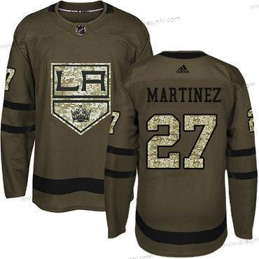 Adidas Los Angeles Kings #27 Alec Martinez Zelená Salute to Service Sešitý NHL dres – Pánské