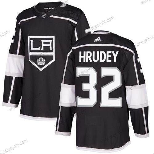 Adidas Los Angeles Kings #32 Kelly Hrudey Černá Domácí dres Autentické Sešitý NHL dres – Pánské