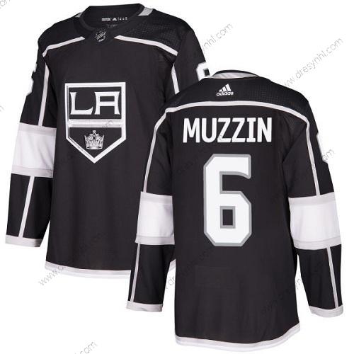 Adidas Los Angeles Kings #6 Jake Muzzin Černá Domácí dres Autentické Sešitý NHL dres – Pánské