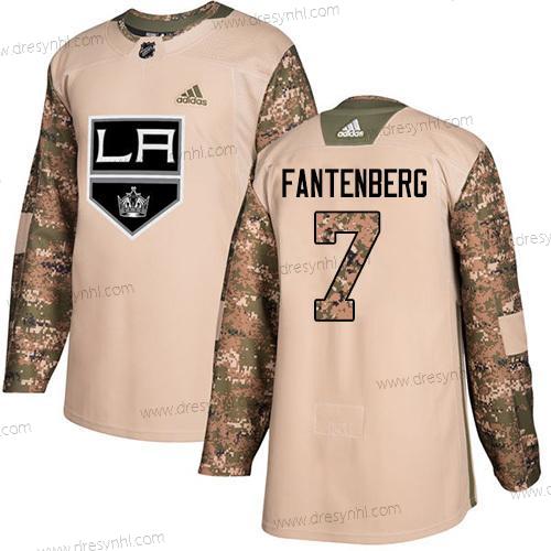 Adidas Los Angeles Kings #7 Oscar Fantenberg Camo Autentické 2017 Veterans Day Sešitý NHL dres – Pánské