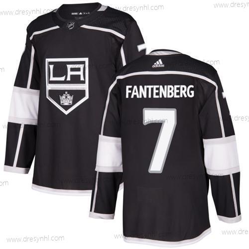 Adidas Los Angeles Kings #7 Oscar Fantenberg Černá Domácí dres Autentické Sešitý NHL dres – Pánské